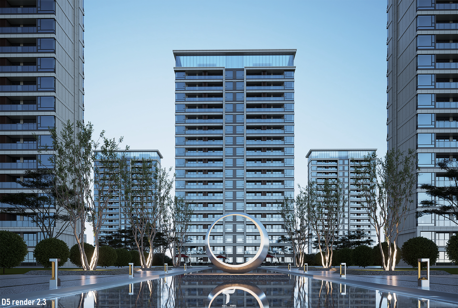 D5渲染器近期室外建筑表现图-4