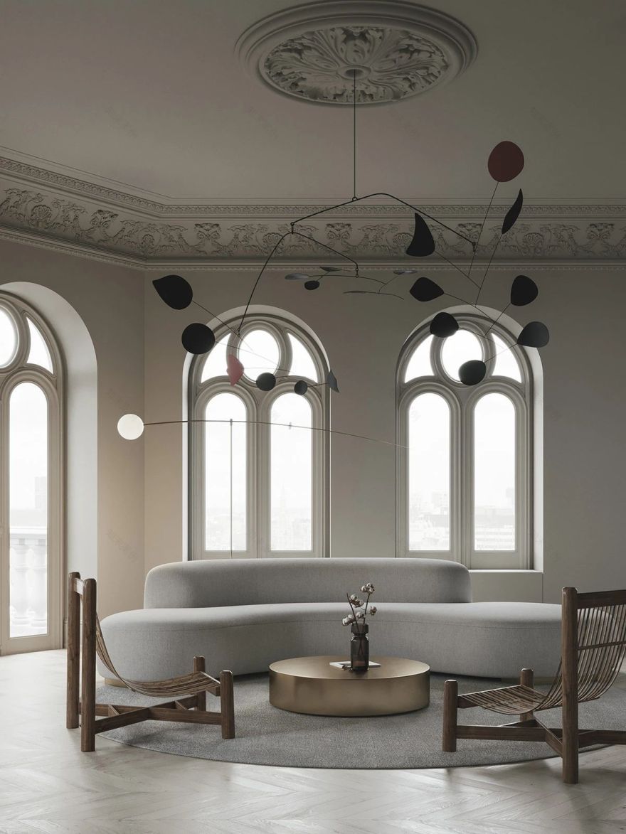 复古文艺宅设计丨空间设计-27