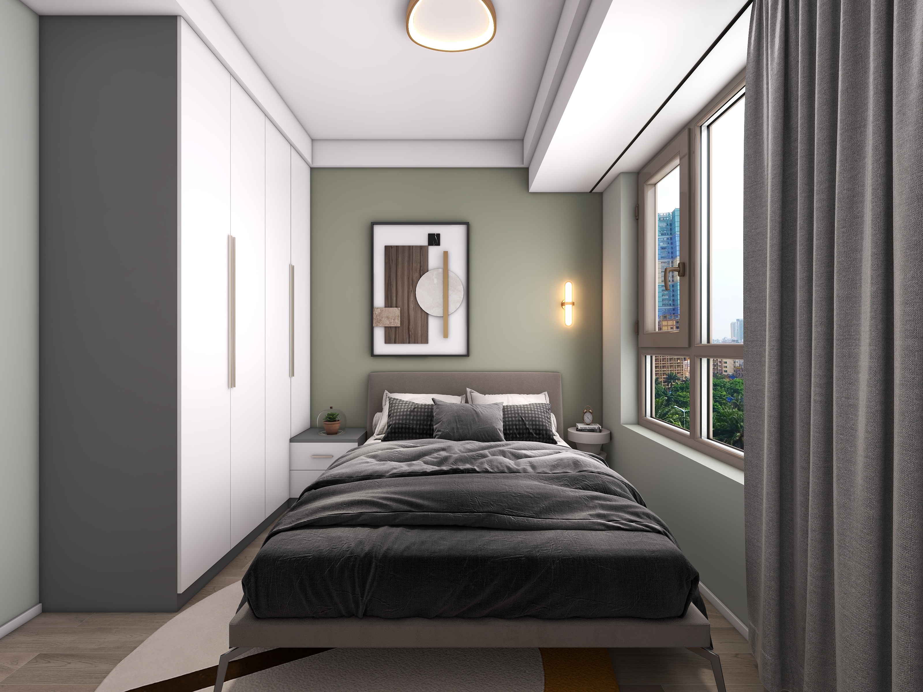 四川成都朗基香颂天府二期（113平方现代简约四居室）-45