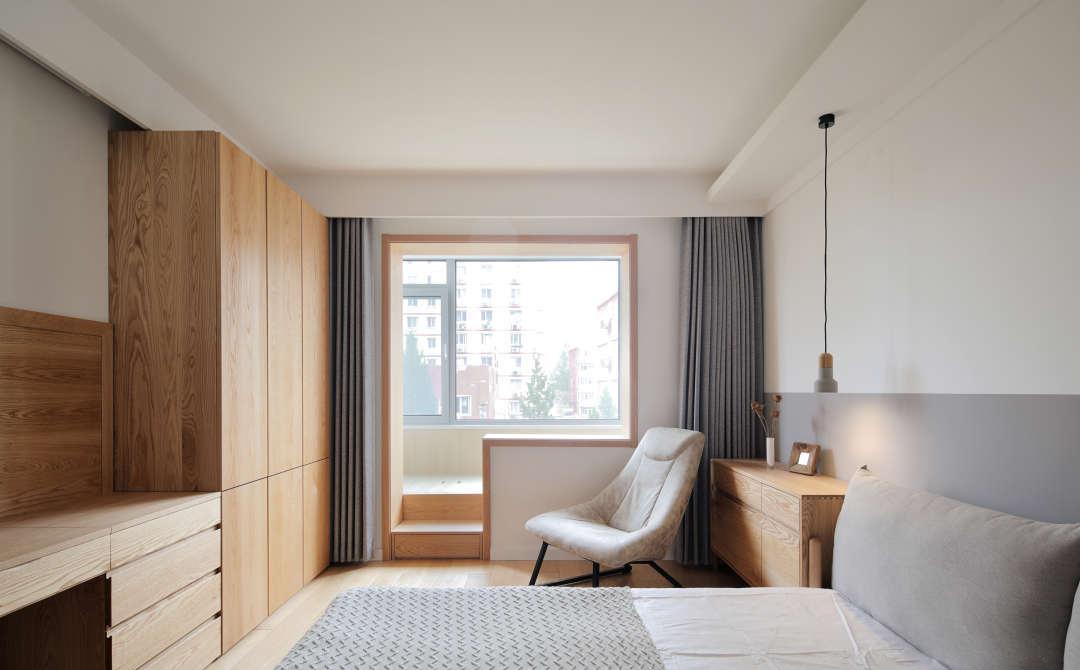 四居室无客厅设计 | 功能齐全,环保实木定制-18