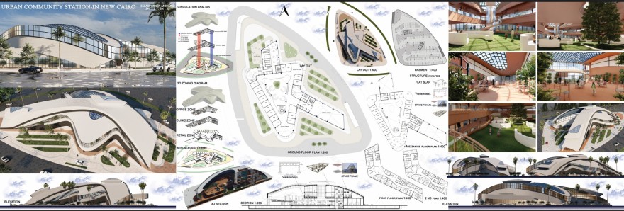 新开罗城市社区站丨埃及开罗丨开罗大学工程学院建筑系-23