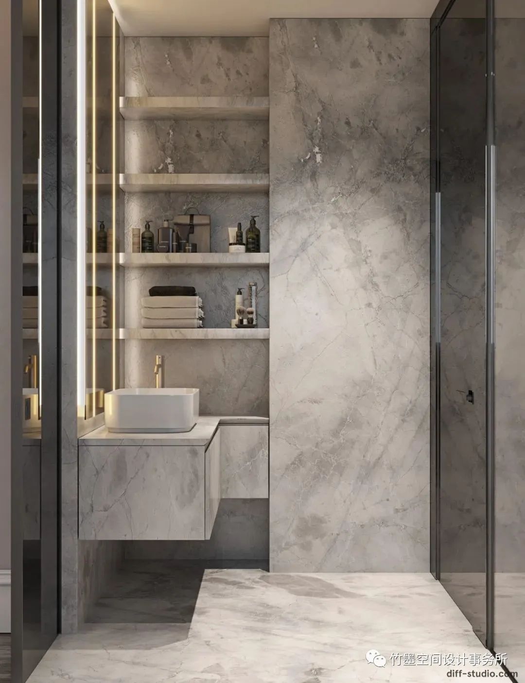 法式轻奢之美·竹墨空间设计事务所 200㎡艺术住宅-75