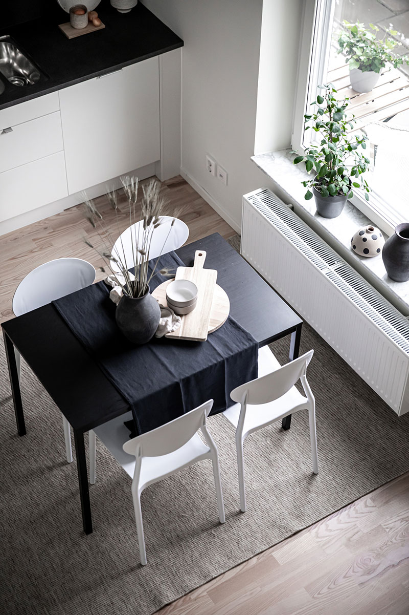 瑞典 Gothenburg 小公寓的创意设计 | 51 平米带阁楼客厅-6