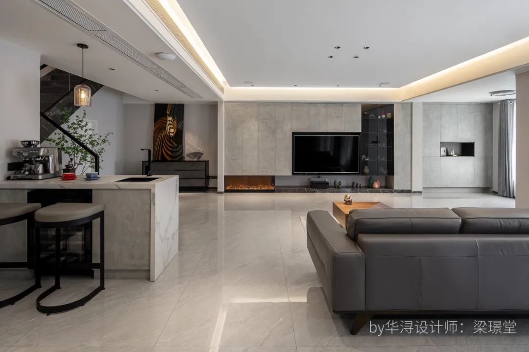 鑫润花园 · 现代简约复式楼的兴趣家居设计丨中国广州丨梁璟堂-22