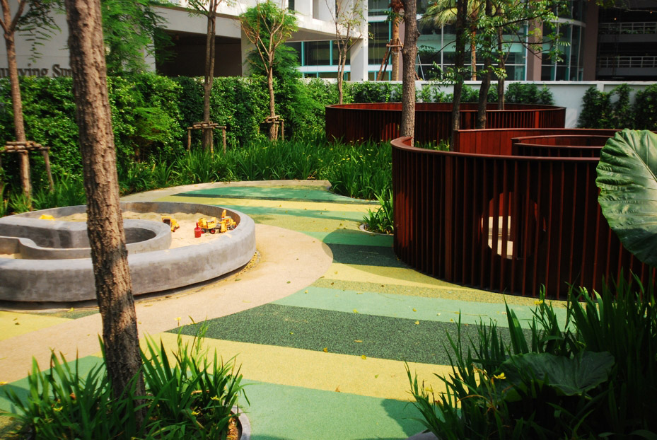 曼谷 Shrewsbury 国际学校幼儿园户外游戏场设计-3