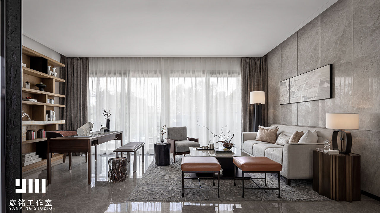 金众地产·柏悦公馆样板房 E 户型丨中国东莞丨深圳诗意空间设计,HLO 逸尚东方设计-10