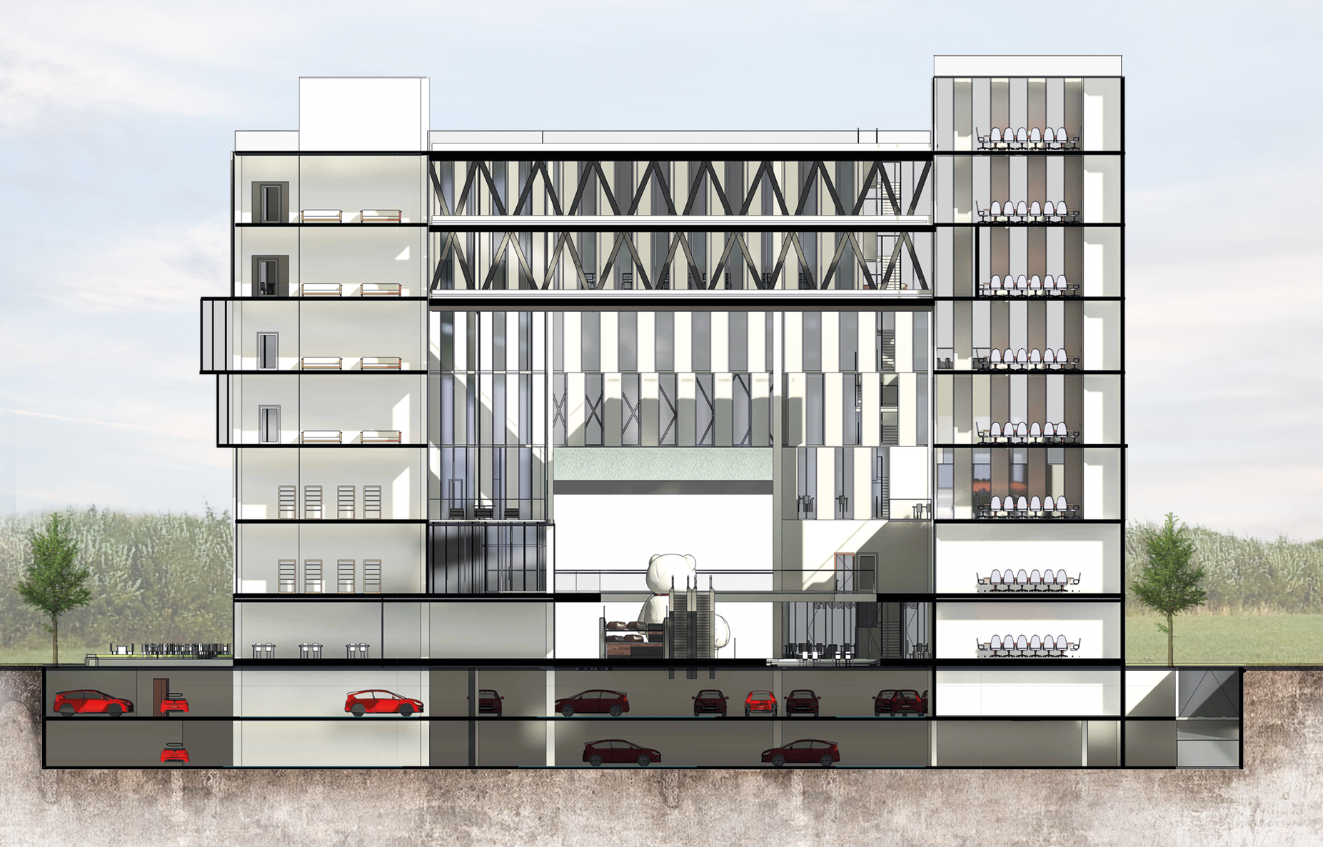 Haven 混合用途建筑丨开罗大学工程学院建筑系-14