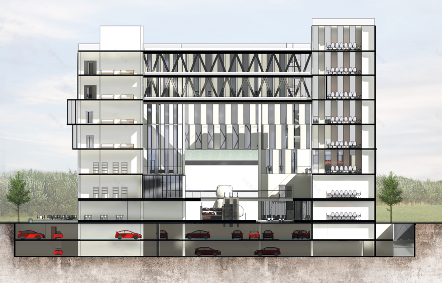 Haven 混合用途建筑丨开罗大学工程学院建筑系-14