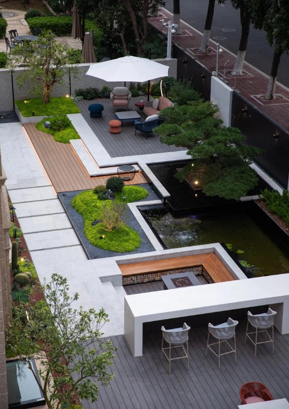 现代简约庭院设计-25