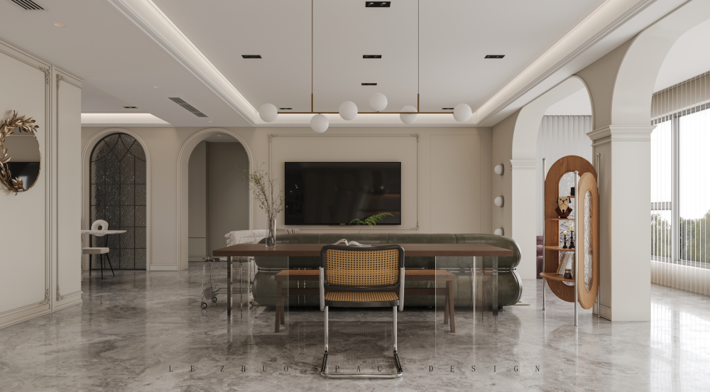 乐卓空间 · 苏宁檀悦 189㎡现代法式-5