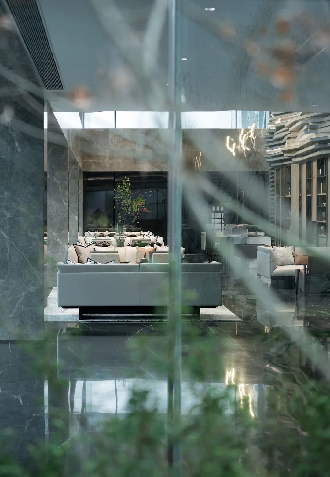 重庆融创文旅城曲水风和销售中心——山城江城，看山听雨-37