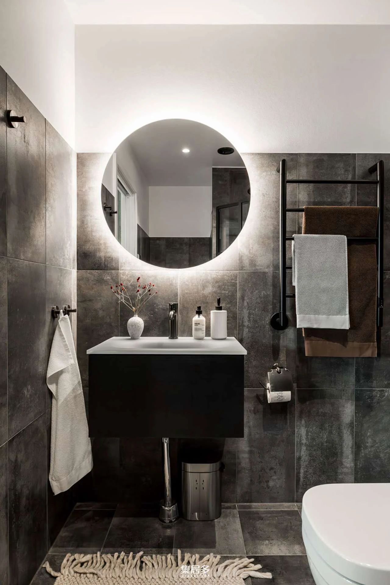 混凝土墙的斯堪的纳维亚小型公寓丨瑞典-21