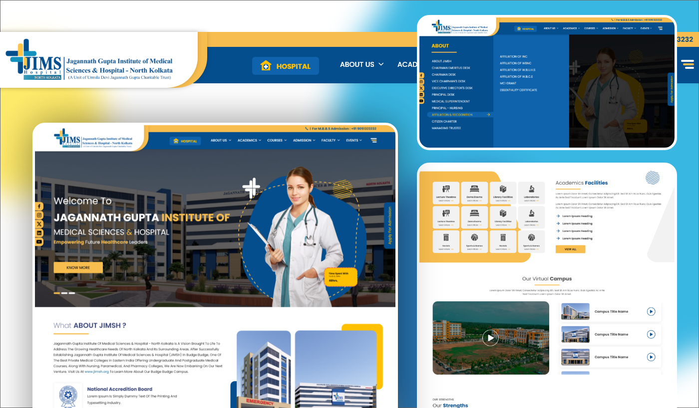 Jagannath Gupta 医学科学与医院网站 UI,UX 设计-0