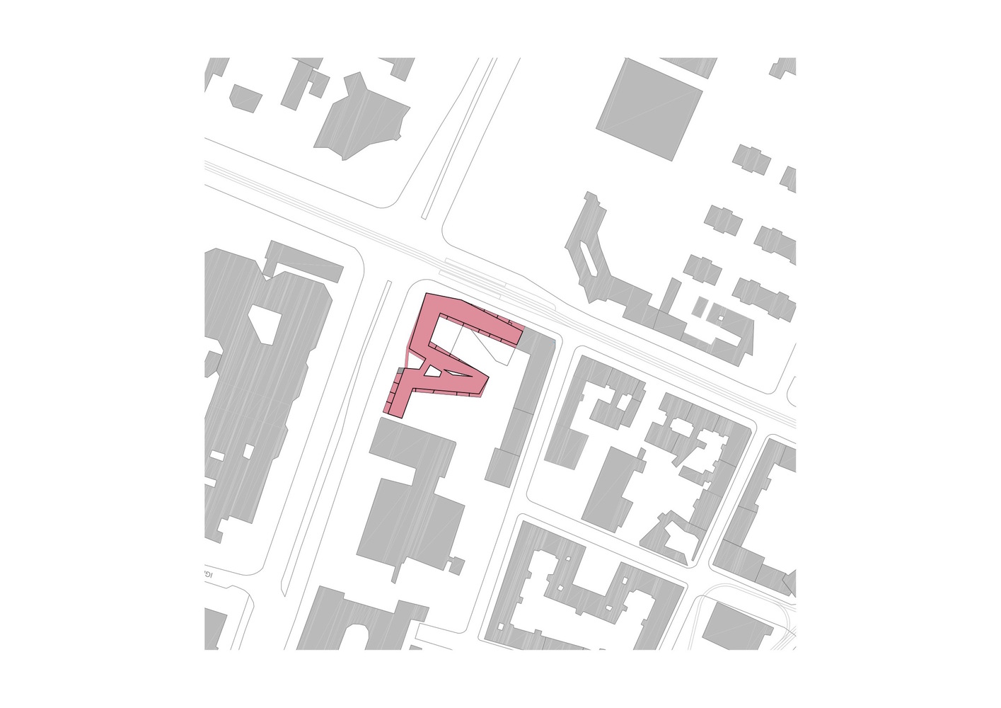 繁忙路口的“V 形庭院”公寓-51