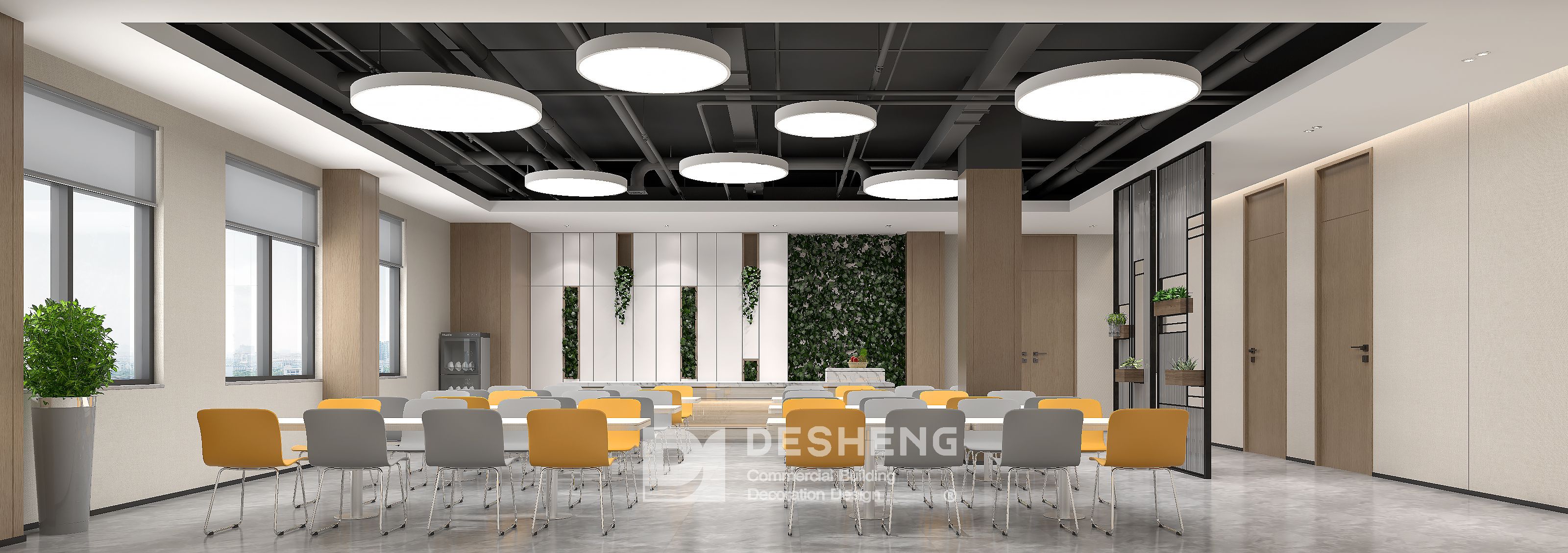 德盛装饰办公室装修案例-朗盈科技-5