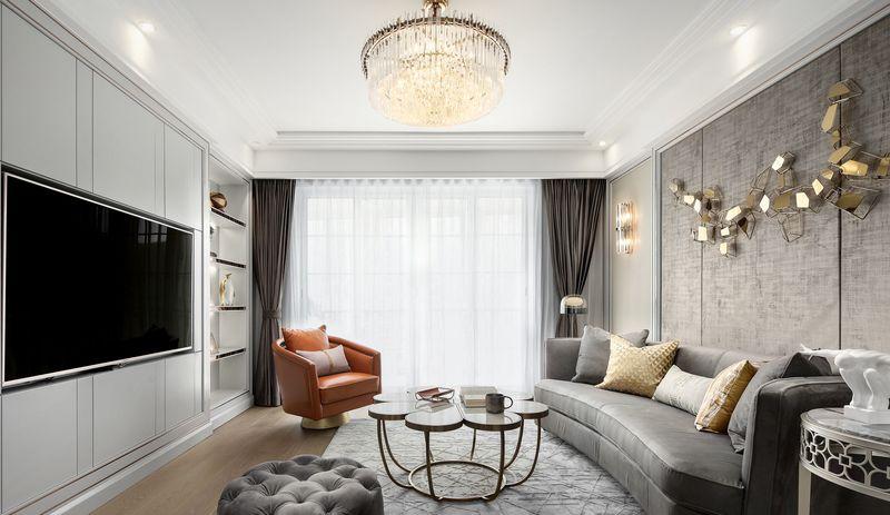 盛世年华 | 轻奢灰调美式空间设计-7