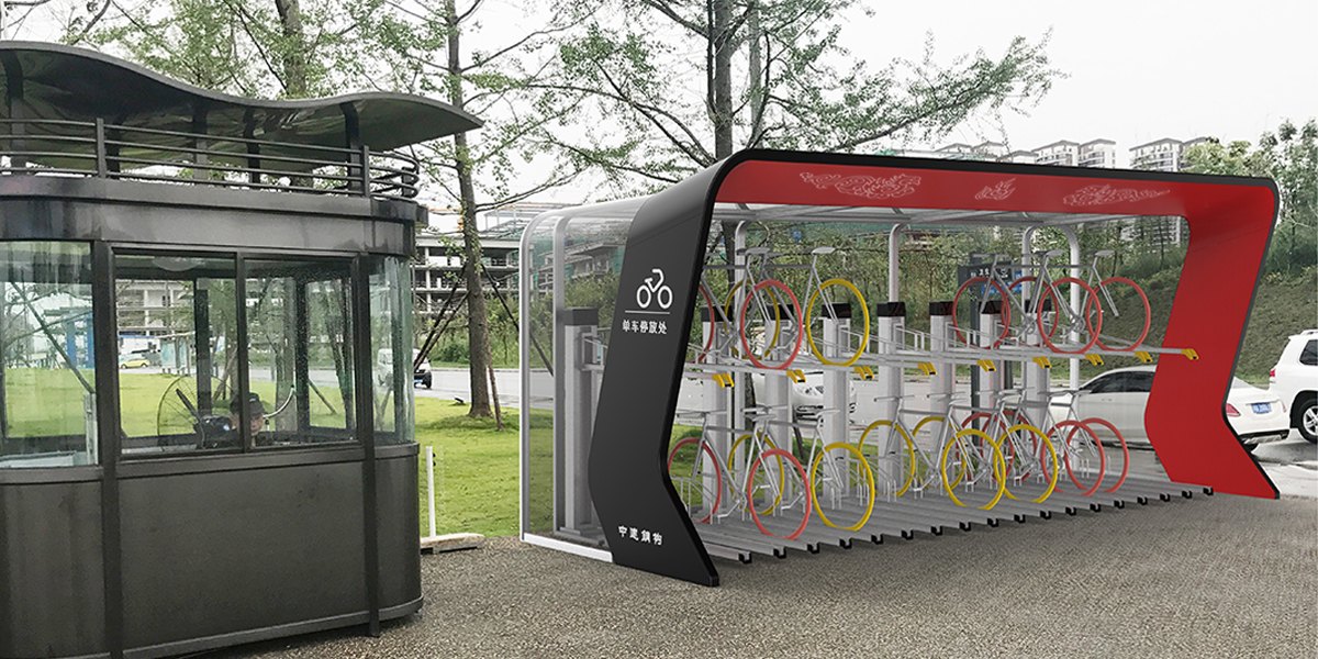 【智慧城市】双层立体自行车库-4