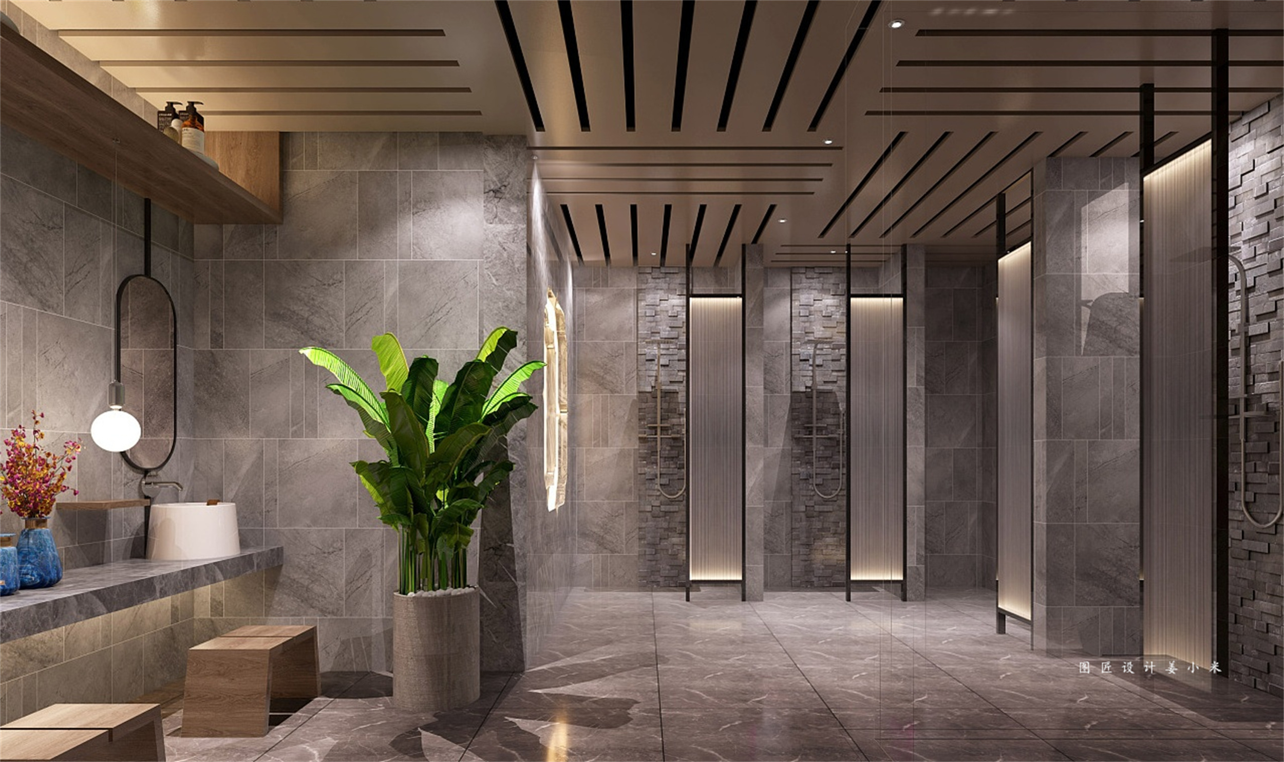 精致高端的足浴店设计-8