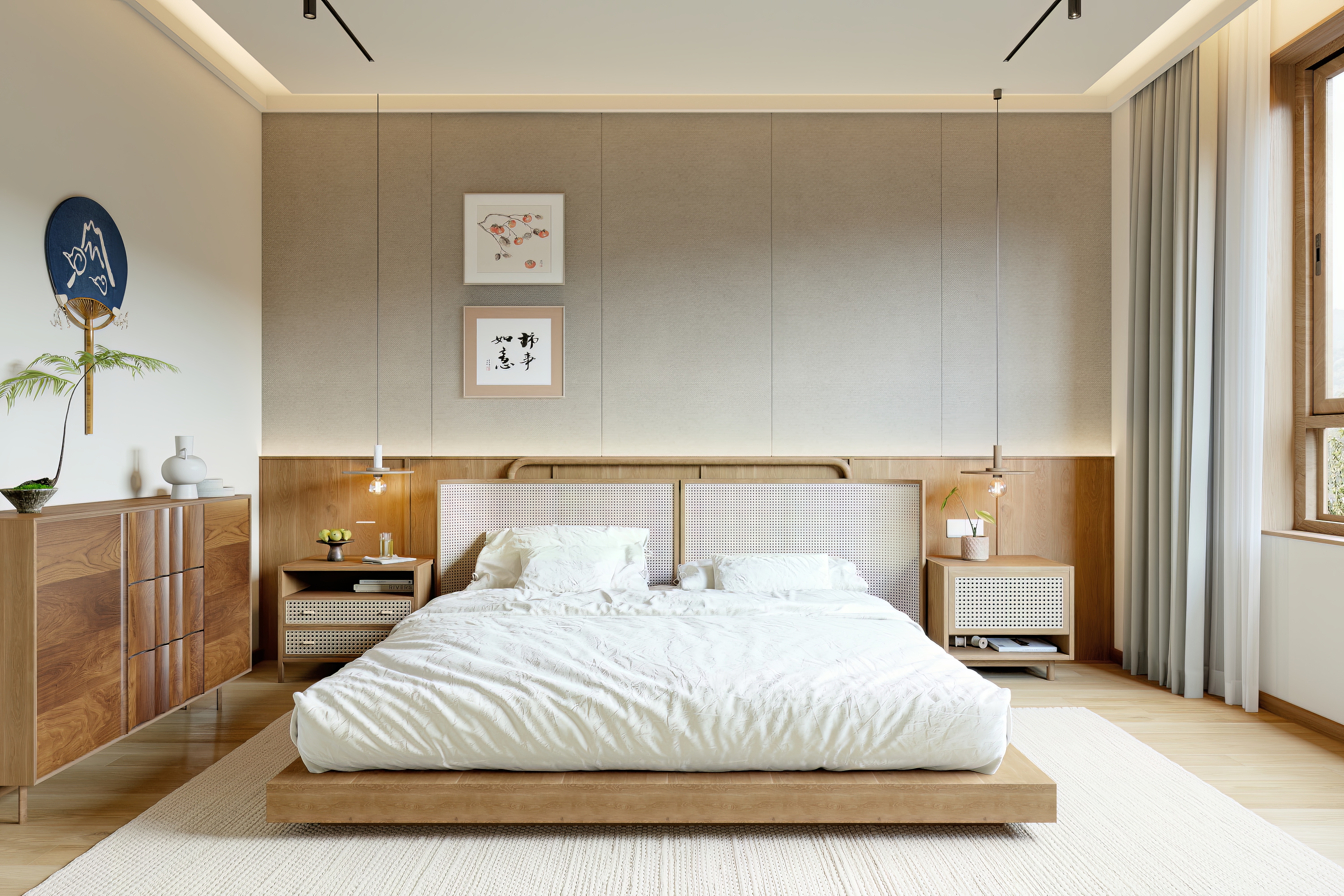 日式原木风效果表现-11