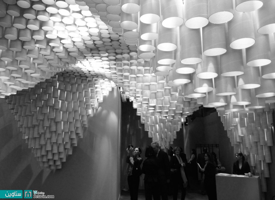 ARCO Madrid展会纸质波浪形天花板设计丨西班牙马德里丨Cristina Parreño Architecture与MIT团队-14