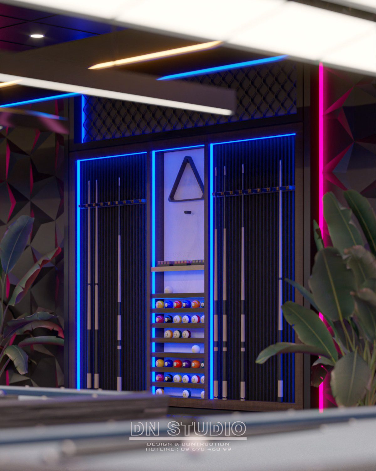 Sketchup台球室室内模型丨Danh Nam-7