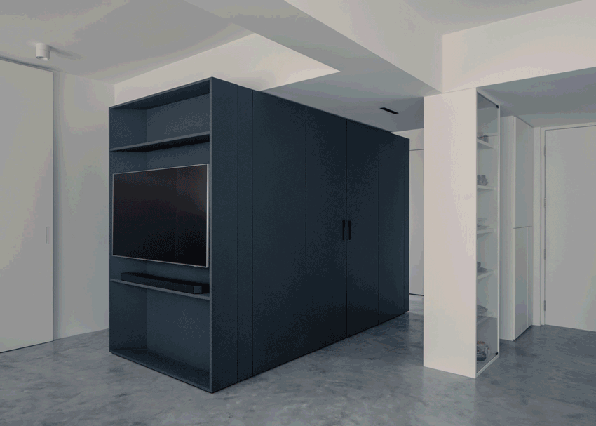 Open Studio 紧凑型新加坡公寓改造-2