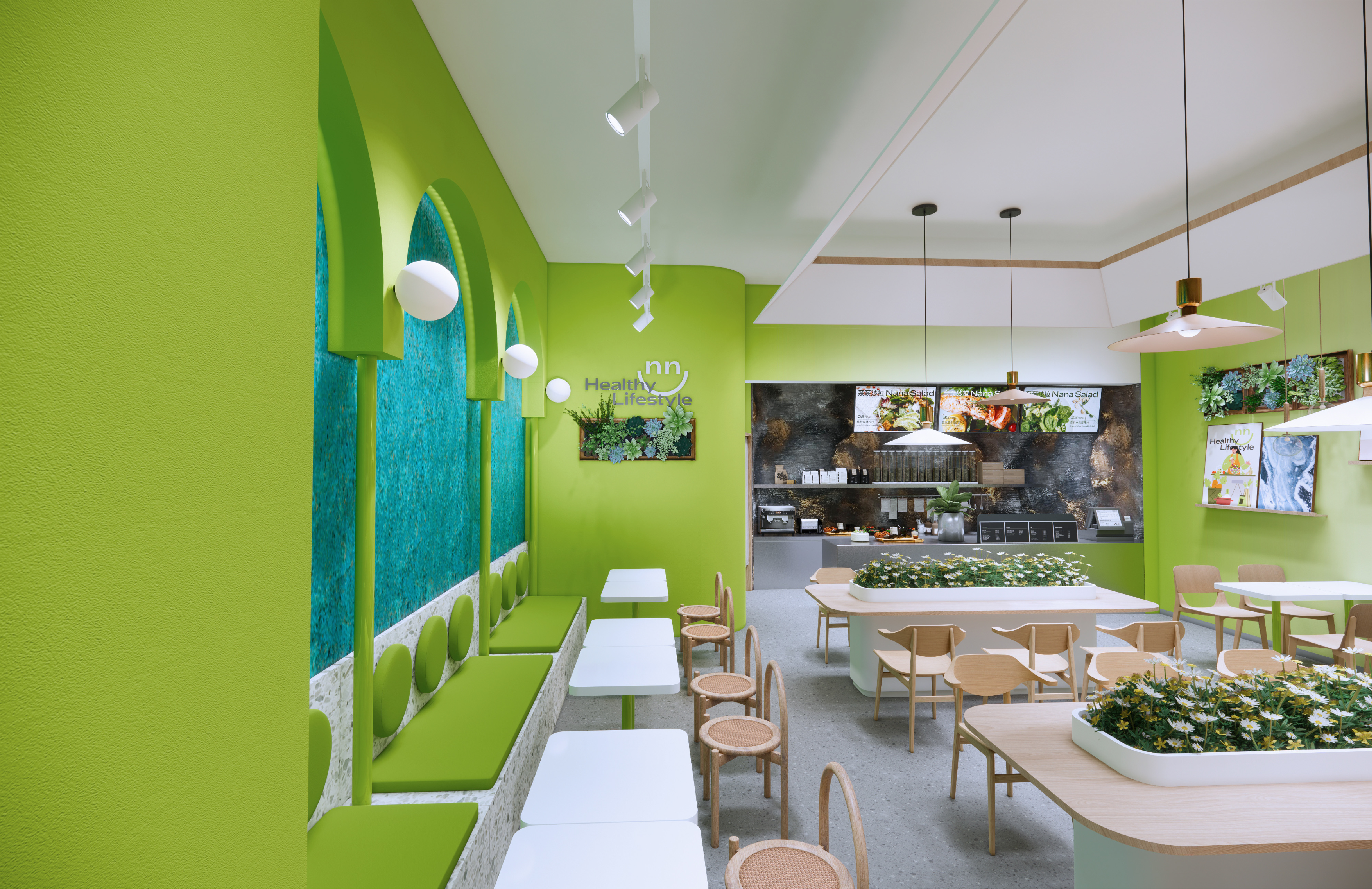 奈奈沙拉品牌形象创建及视觉空间设计-48