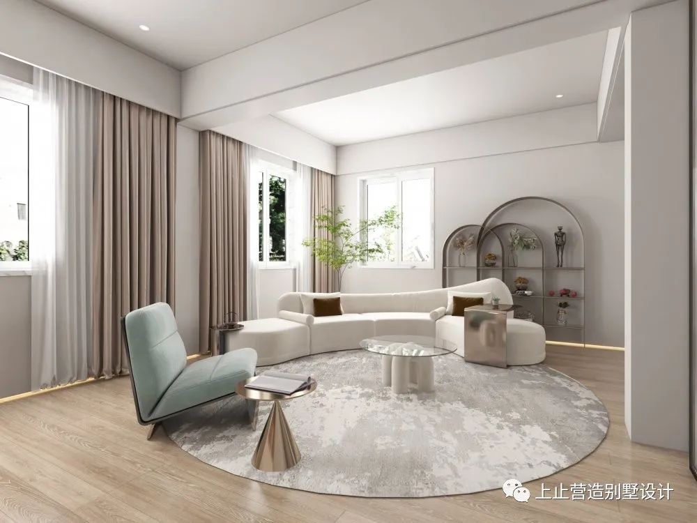 高迪曲线之美,上止营造空灵家居空间丨上止营造别墅设计-20