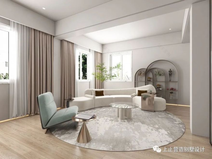 高迪曲线之美,上止营造空灵家居空间丨上止营造别墅设计-20