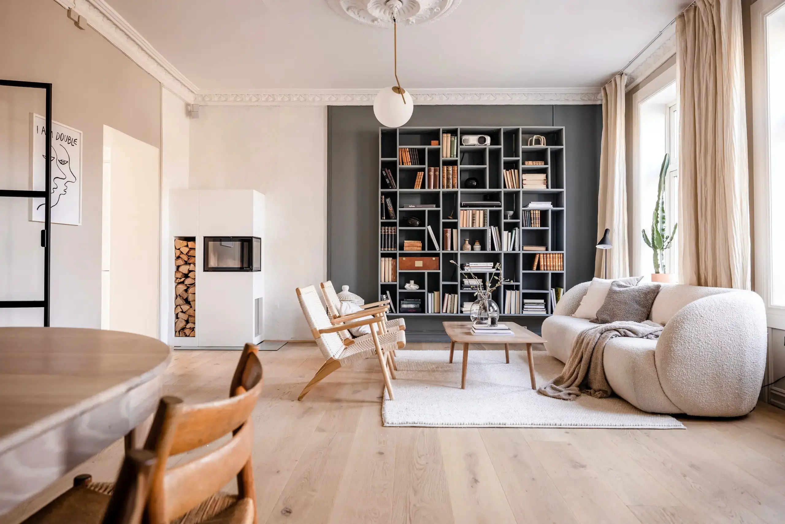 奥斯陆的一套装饰柔和现代风格的公寓-1