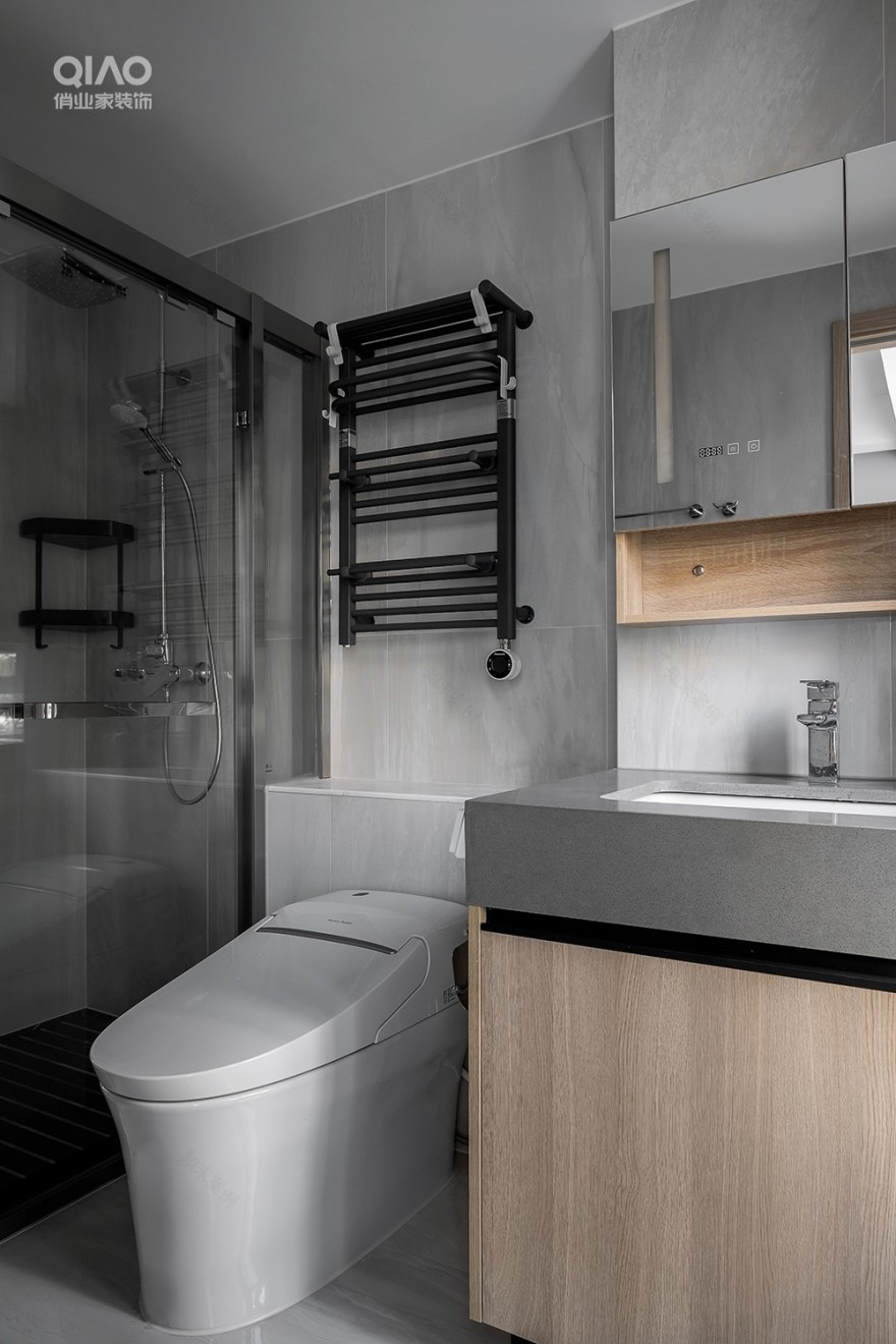 140㎡现代简约风装修案例丨中国重庆丨重庆俏业家装饰-53