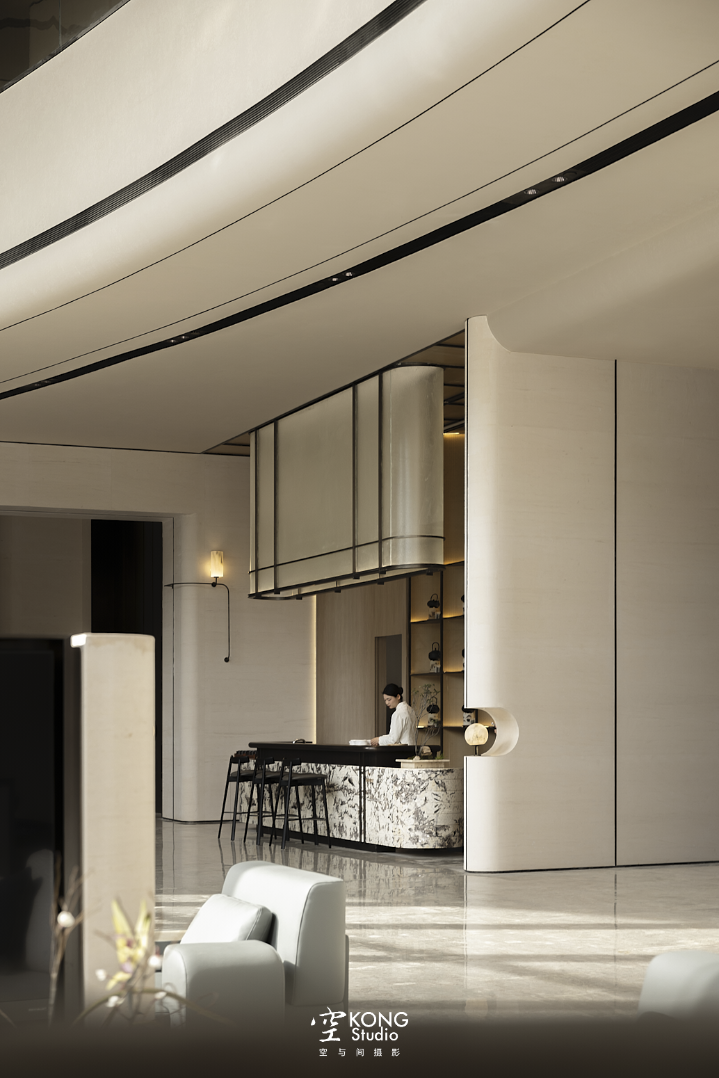 华润置地港宸润府销售中心丨内构筑设计-2