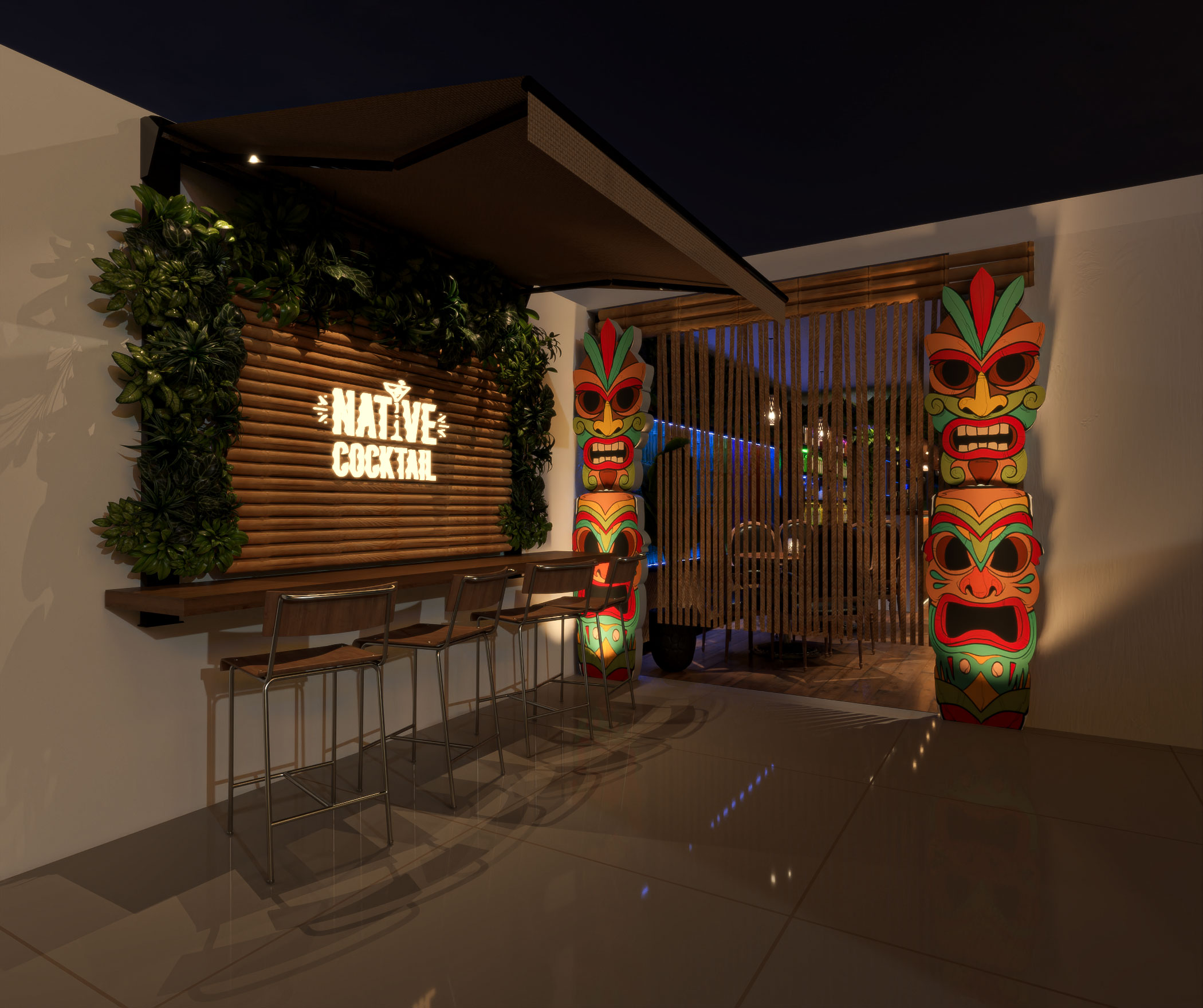 Diseño 3d- Restobar en los olivos - Lima-6