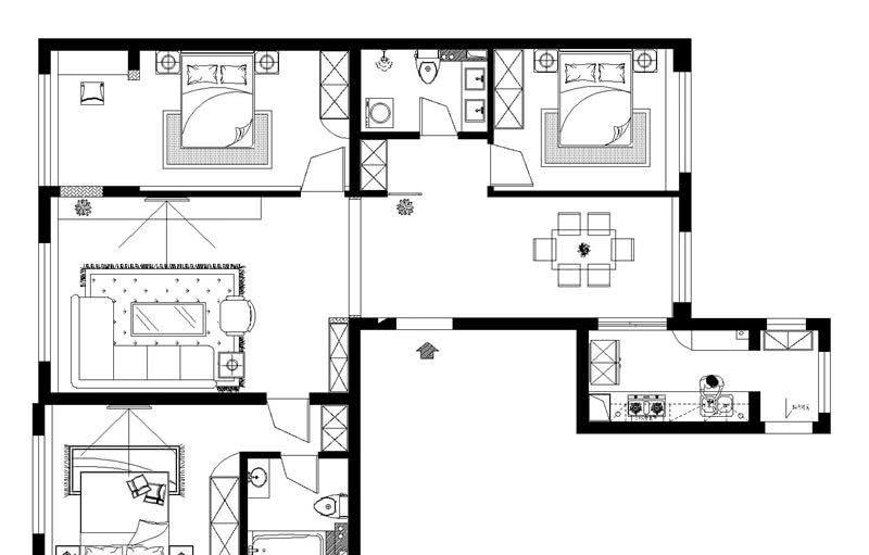 郁金台小区140平时尚现代三居 幸福的三口之家-9