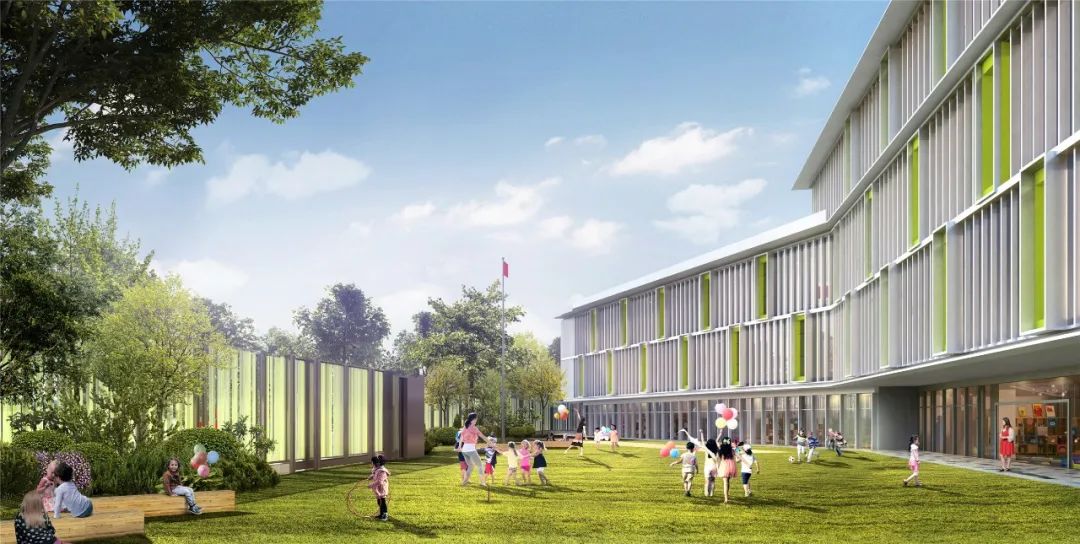 金苹果「花园城」旗舰幼稚园 | 国际教育与室内设计的完美结合-0