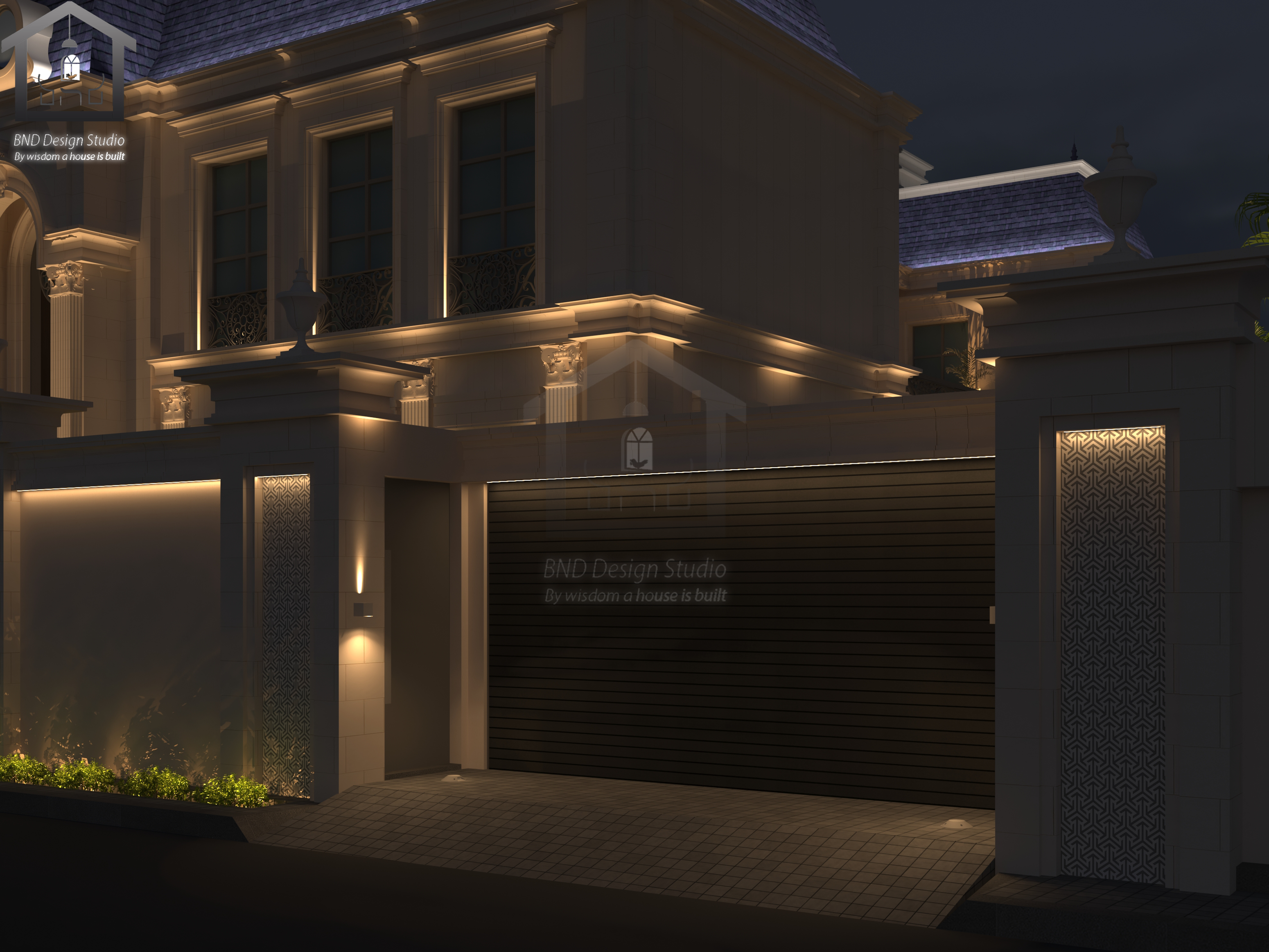 Facade & Landscape Lighting Private Villa - KSA-4