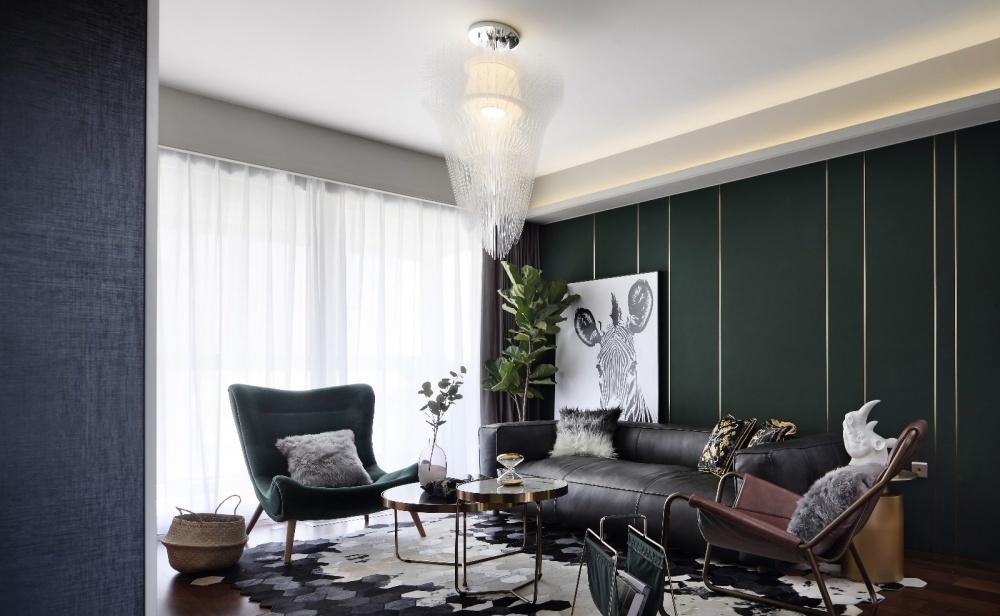 绿意轻奢,打造内敛自然的居家空间-2