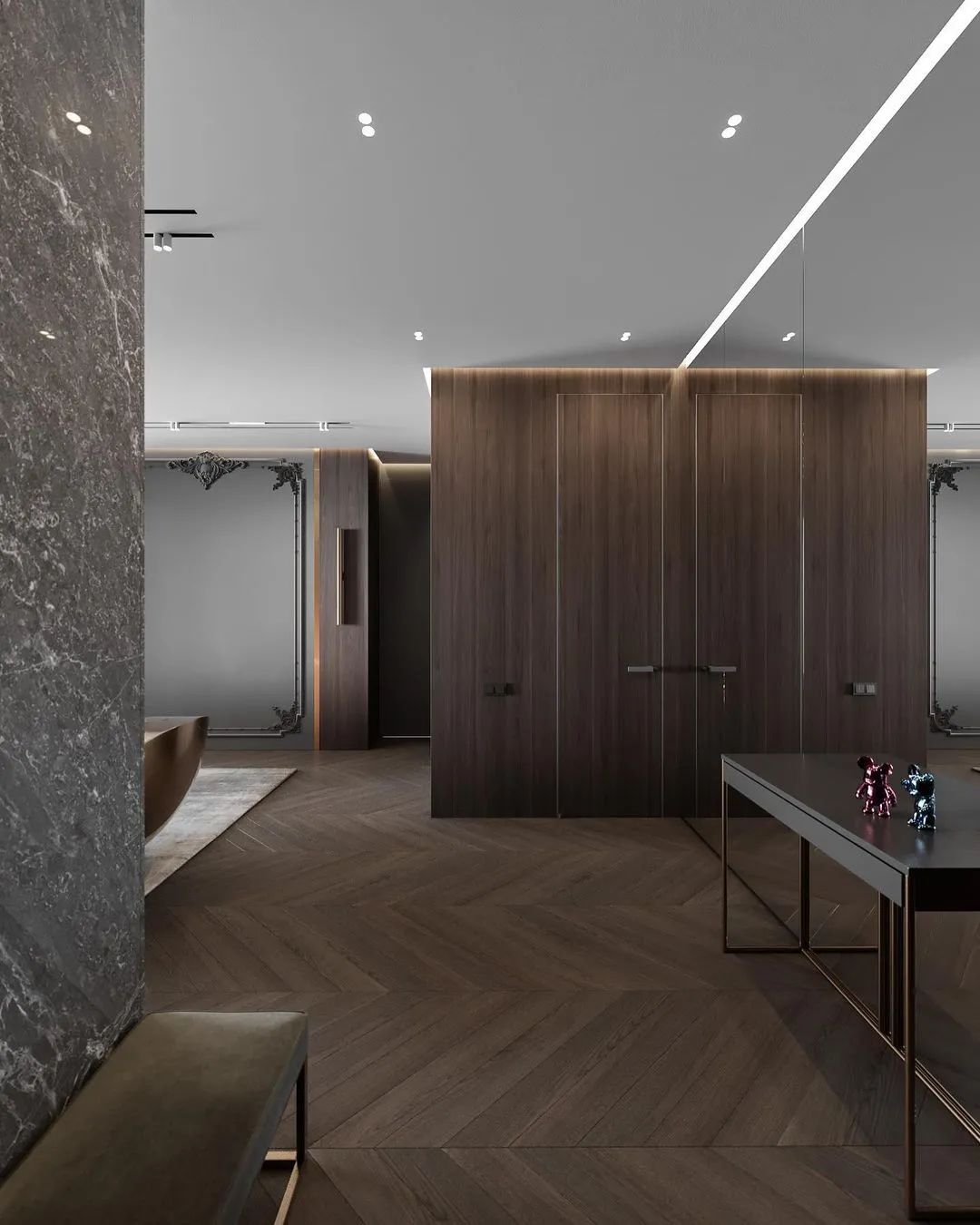 现代奢华 · 水泥灰公寓设计丨Konstantin Kildinov-12