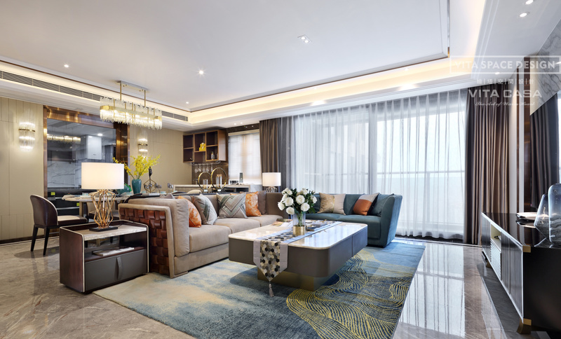 深圳宝安壹方玖誉178平私宅，现代轻奢风演绎精致生活-17