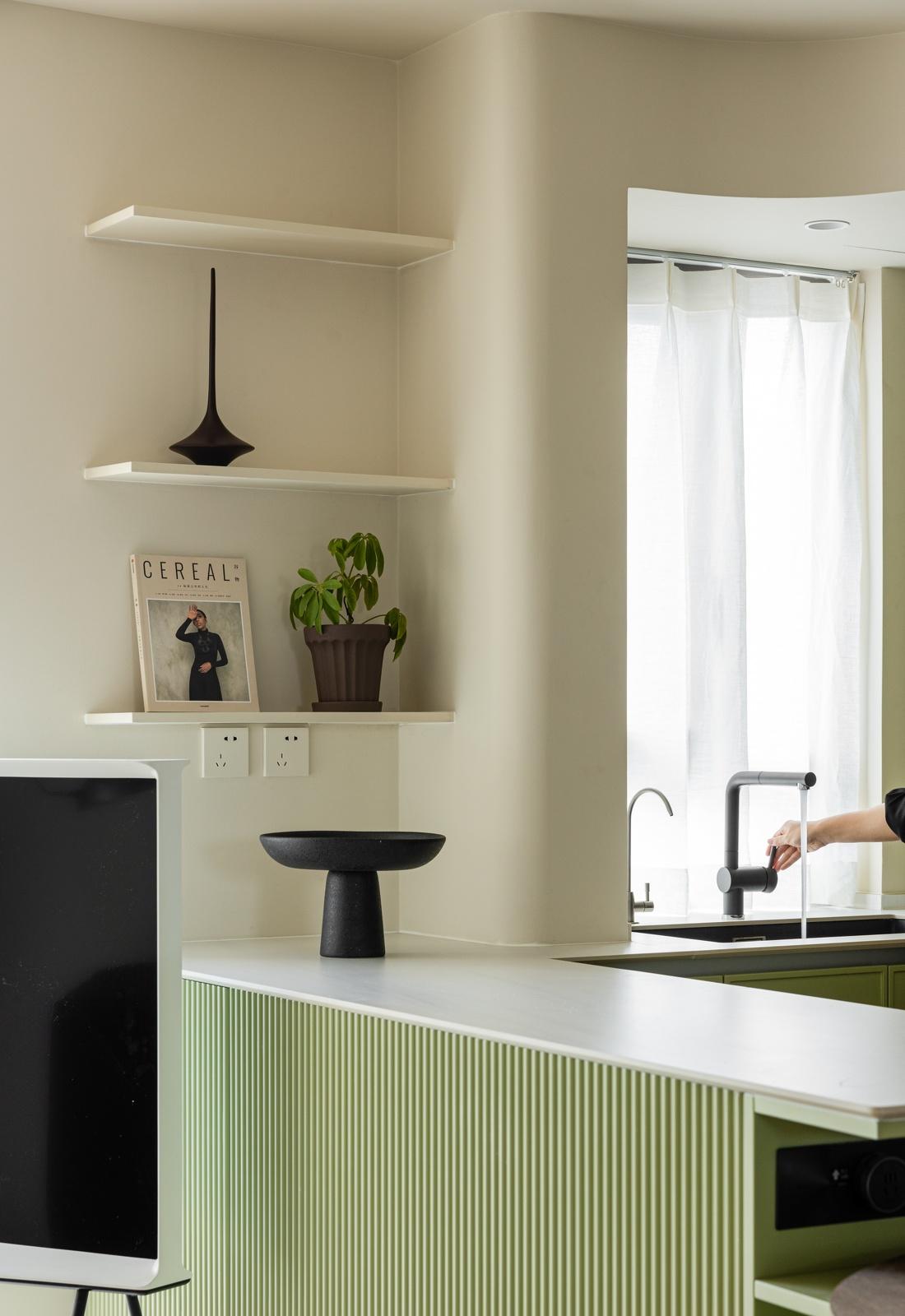 牛油果绿轻复古家居设计-39