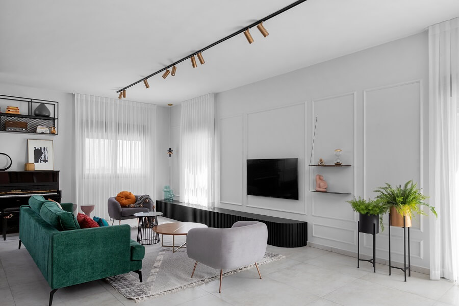 טוביה פנפיל | עיצוב פנים פנטהאוז 6 חדרים בגני תקווה - PICKINTERI-6