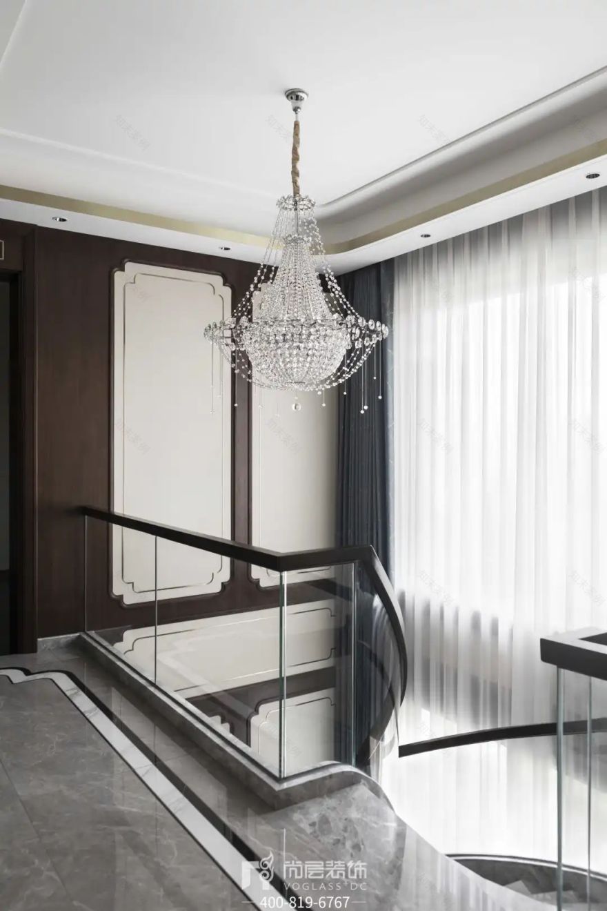 银湖花园×尚层别墅装饰|杭州400㎡新中式别墅设计,由心生活-49