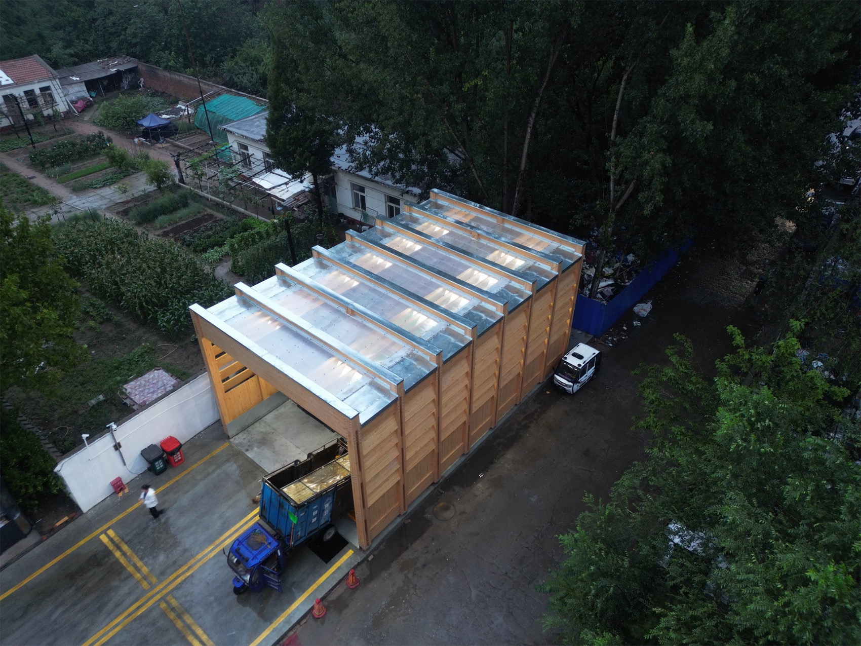 重建城市角落的微型秩序·廊坊北凤道垃圾中转站设计丨中国河北丨园里建筑-3