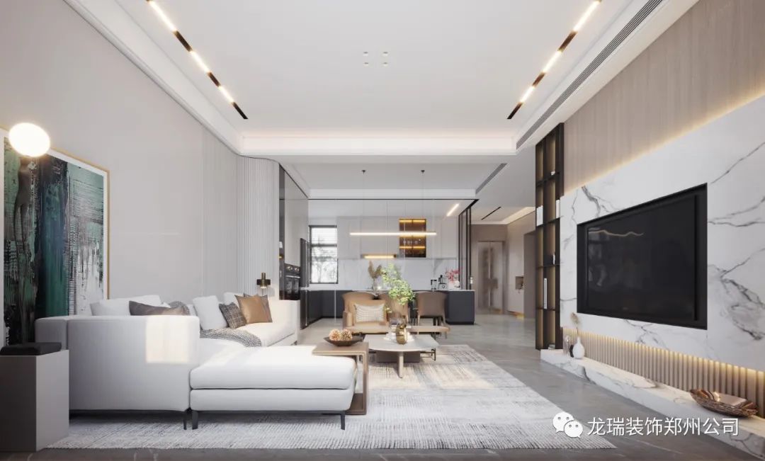普罗理想国300㎡现代简约风丨郑州龙瑞装饰工程有限公司-20