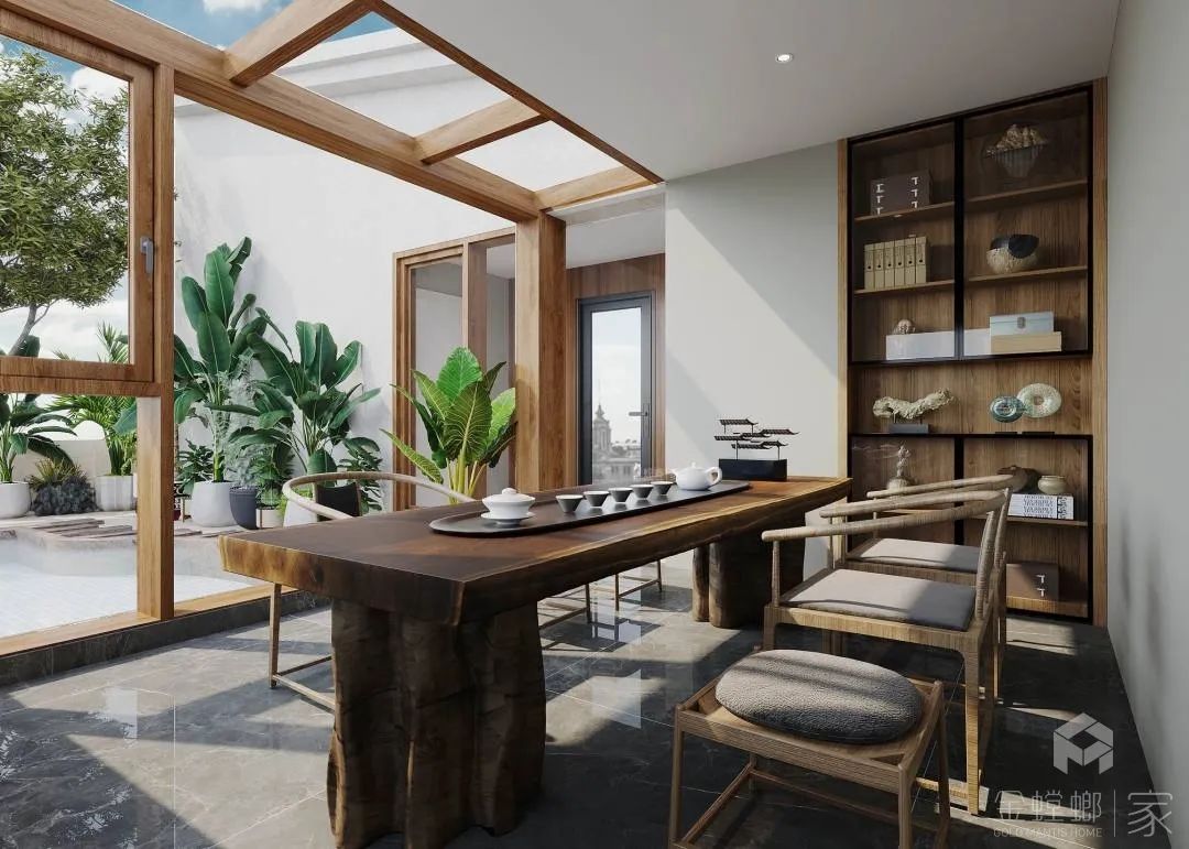 月亮湾现代风别墅丨金螳螂家三明店-13