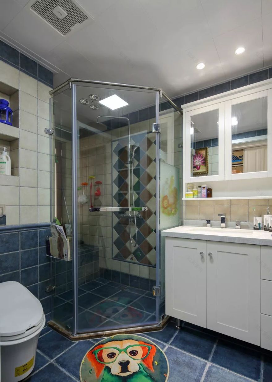 103㎡简约美式三室两厅,实用收纳打造舒适家居-49