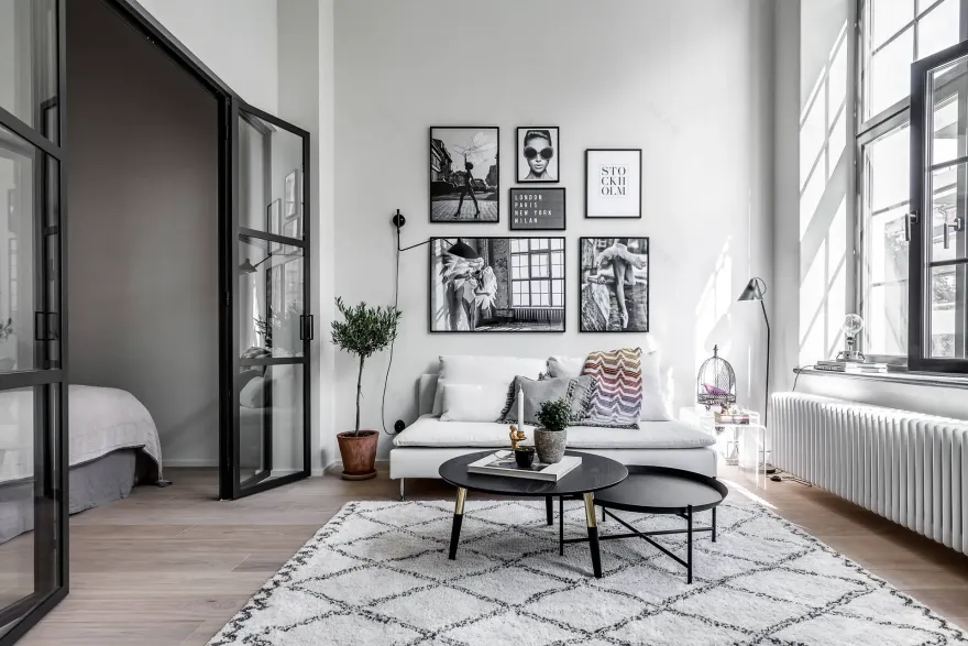 瑞典旧酿酒厂改造的挑高采光 Loft 公寓-1