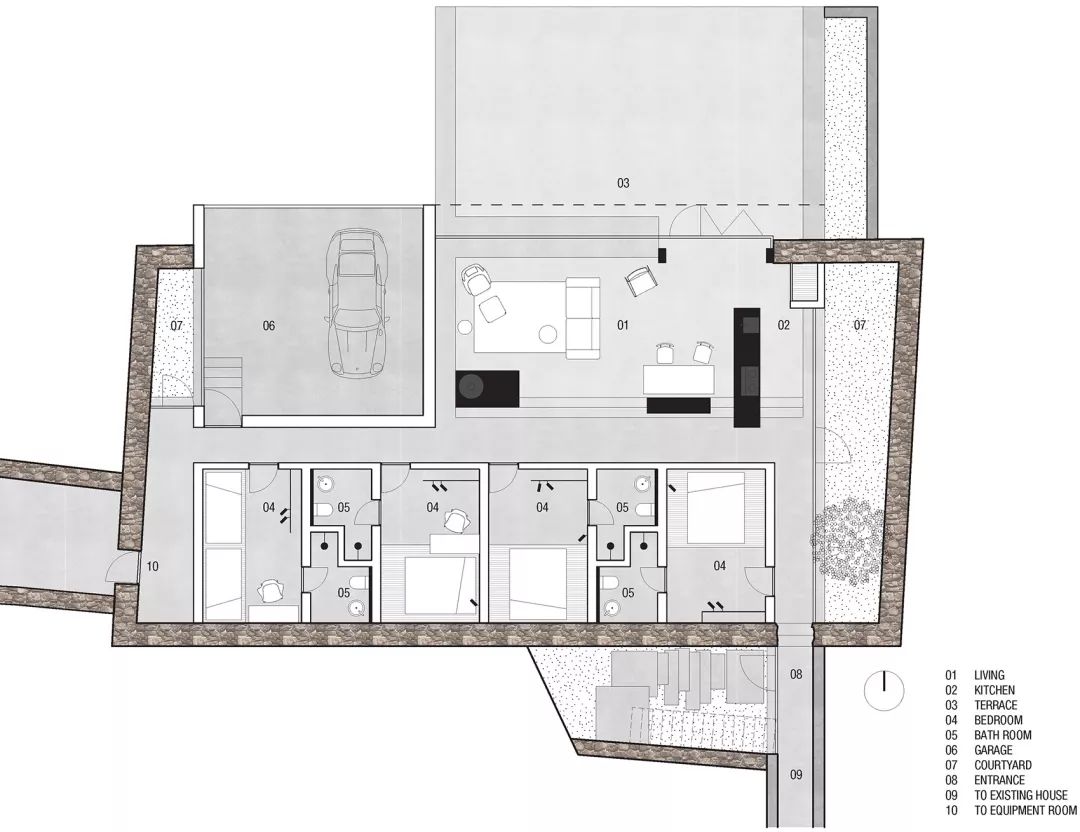 长城脚下旧仓库新生,石墙木屋打造自然宜居空间-6