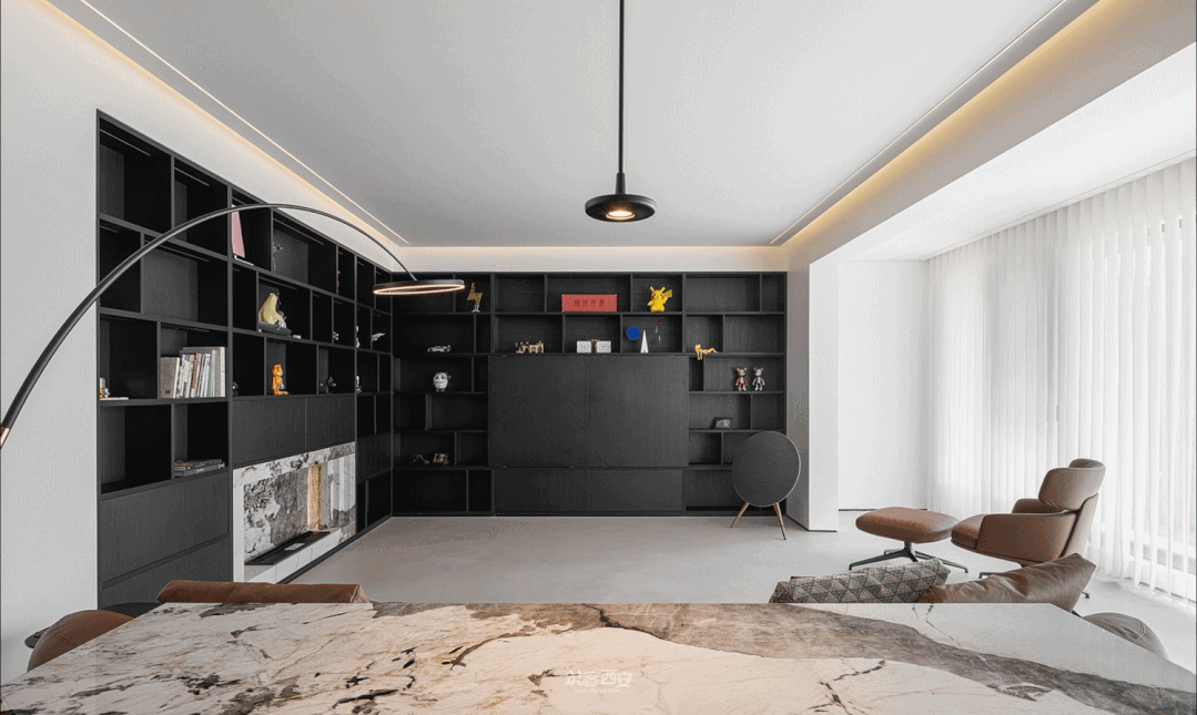 精神同频 · 胡剑设计师的现代空间艺术丨中国西安丨增减创意设计-15