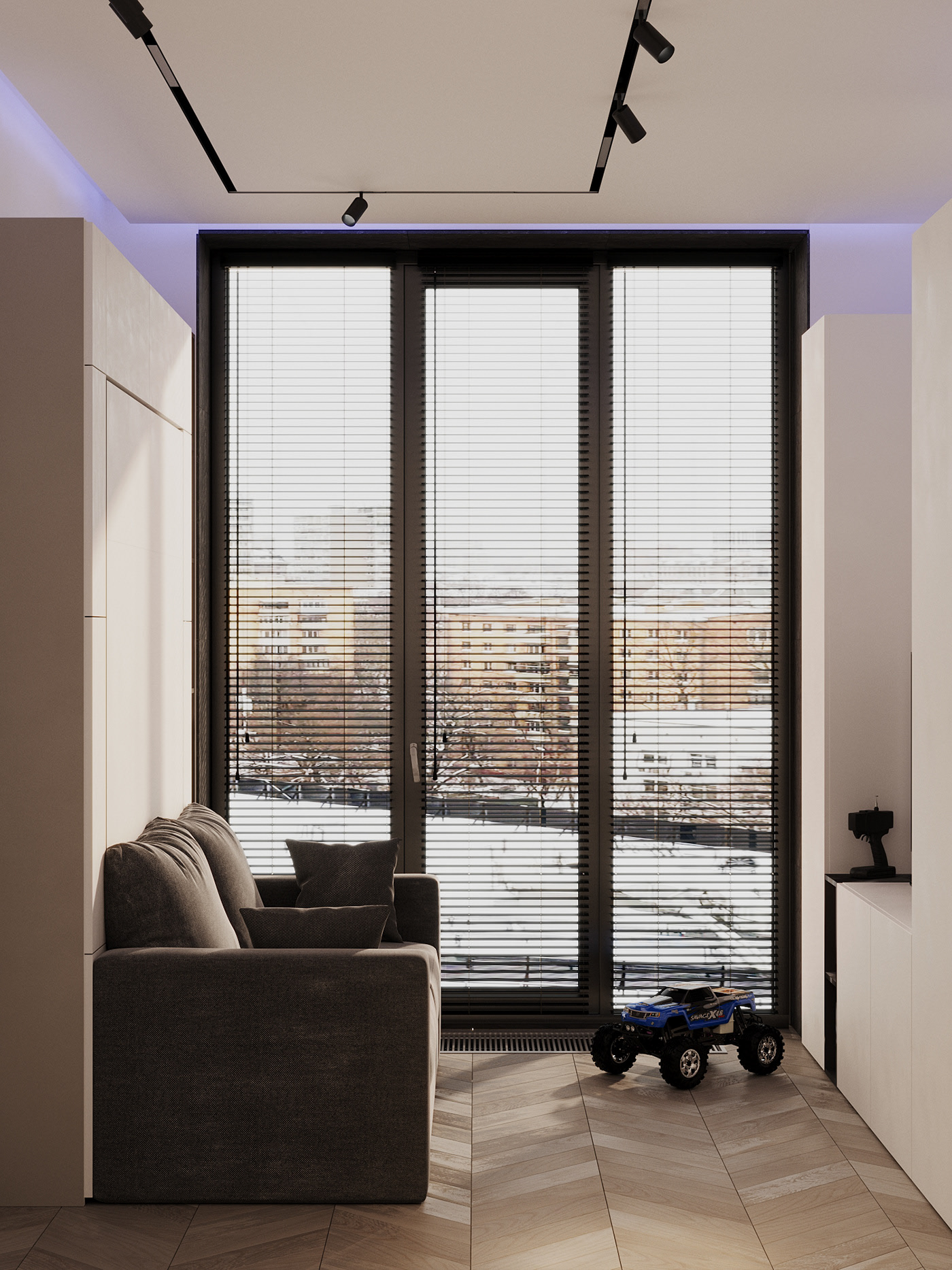 现代白色系 小户型空间-21